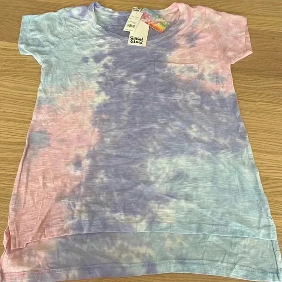 🆕Sunset Glow Pastel Tones Tie Dye Tee S🆕 - Picture 2 of 8